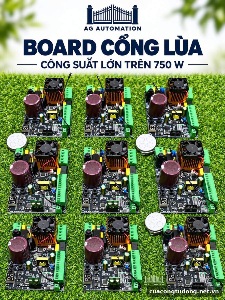 Bo cổng lùa công suất lớn trên 750W – có sẵn tại kho AG